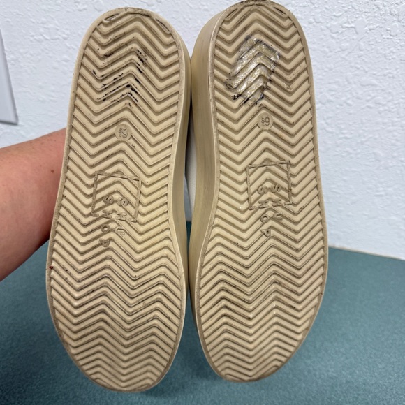 ShuShop Reba White Leather Platform Sneaker with Star Leopard Print Women’s 6.5 - Picture 7 of 9